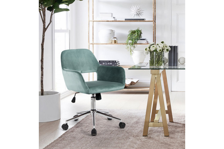 Wayfair velvet on sale office chair